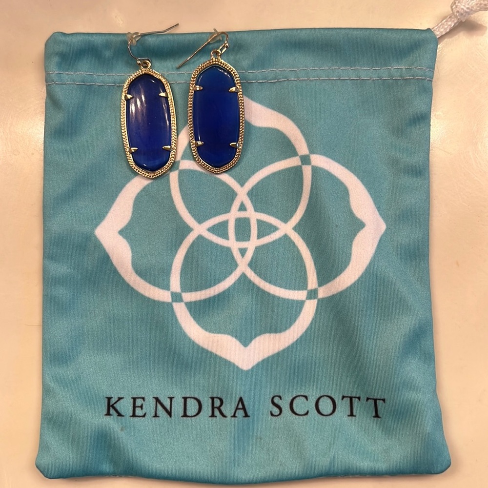 Kendra Scott cobalt earrings